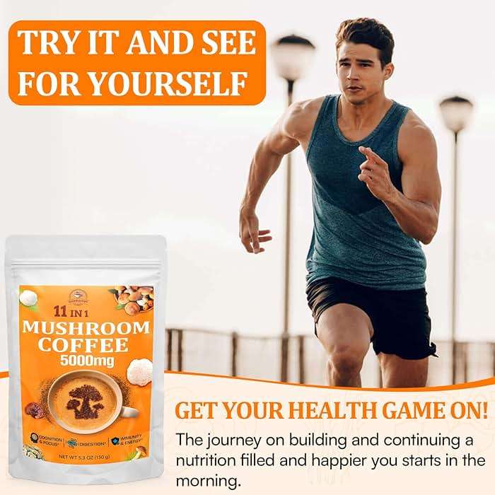 Mushroom Coffee - Mushroom Coffee Organic with 11 Superfood Mushrooms, Includes Lion's Mane, Reishi, Chaga, Cordyceps and Adaptogens, Mushroom Supplement for Energy, Focus, Memory and Immunity - 5.3oz - Image 9