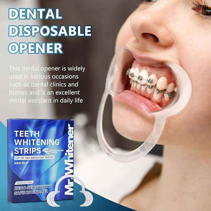 Mr.Whitener Teeth Whitening Strips, Professional Tooth Whitening Kits: 44 Strips 22 Packs Teeth Whitening Strips, Dentist-Approved, Peroxide-Free, Enamel Safe, Sensitivity Free Formula - Image 6