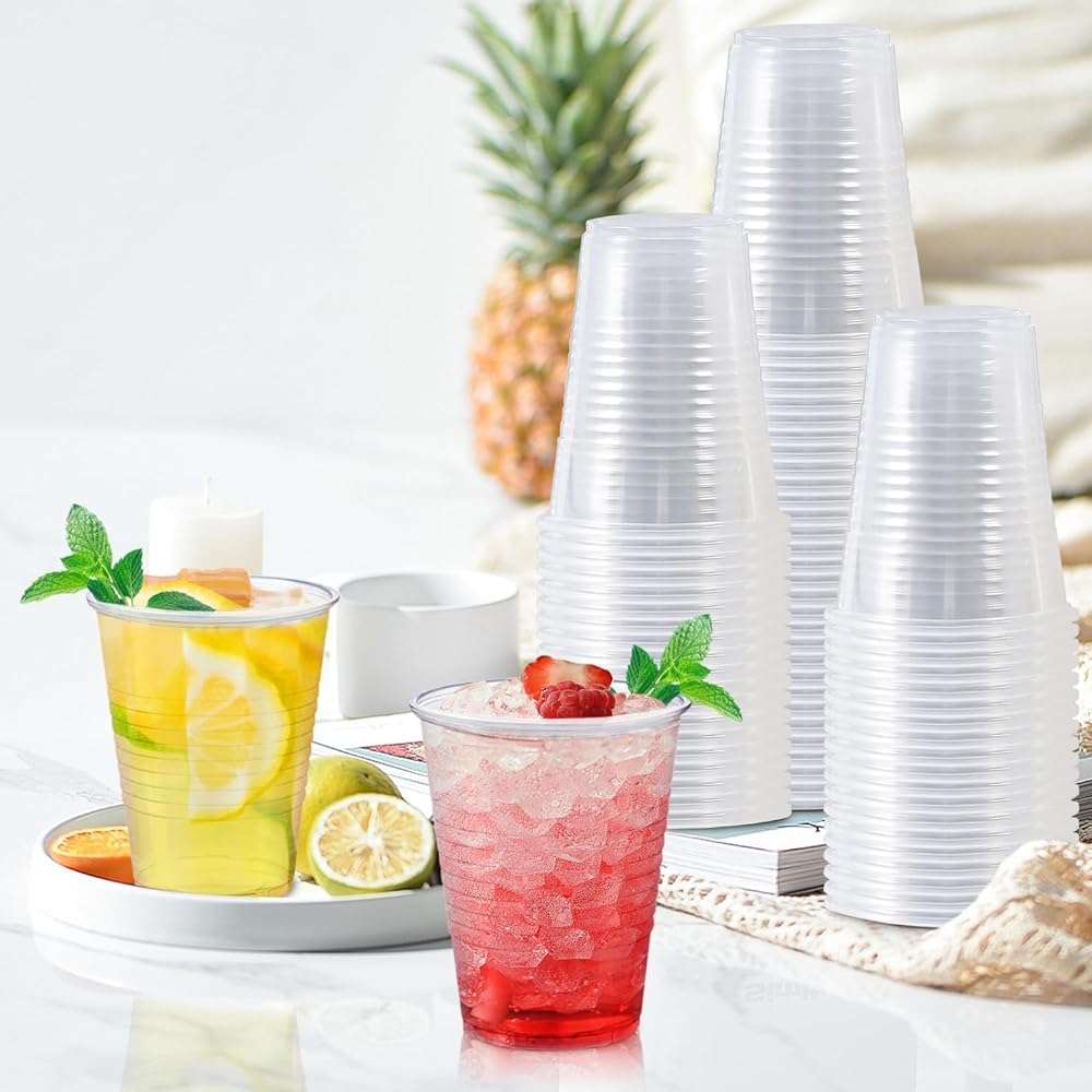 Clawsoff Plastic Cups 16 oz, 240 Pack - Clear Plastic Cups Disposable, Cold Drinking, Ice Coffee Cup for Party, Birthday, Holiday, Events & Everyday Use,Cold,Hot - Image 7