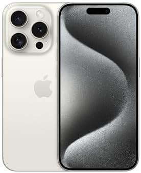 Apple iPhone 15 Pro, 128GB, White Titanium - Locked to Cricket Wireless (Renewed) - Image 1
