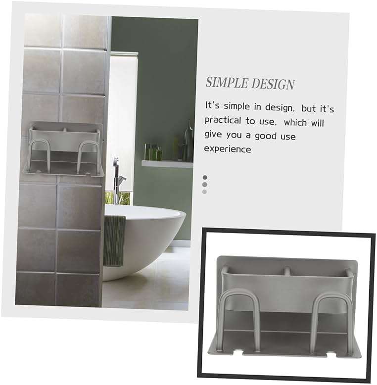 Hoement Multi-Functional Wall-Mounted Toothbrush Holder and Cup Stand for Bathroom Storage No Drilling Required for Couples Easy Installation and Organization - Image 6