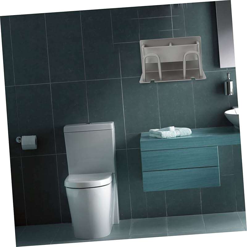 Hoement Multi-Functional Wall-Mounted Toothbrush Holder and Cup Stand for Bathroom Storage No Drilling Required for Couples Easy Installation and Organization - Image 9
