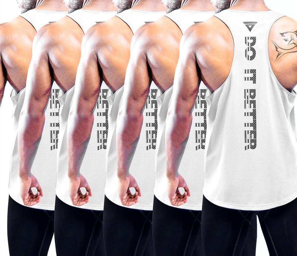 Boyzn Men's 1, 3 or 5 Pack Y-Back Workout Tank Tops, Athletic Muscle Gym Tank Tops, Fitness Bodybuilding Sleeveless T-Shirts - Image 1