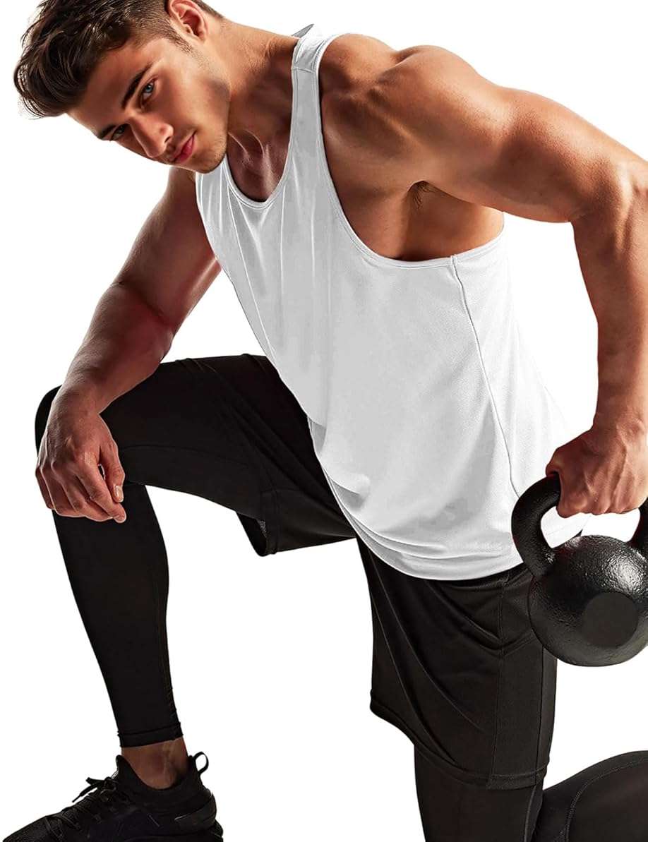 Boyzn Men's 1, 3 or 5 Pack Y-Back Workout Tank Tops, Athletic Muscle Gym Tank Tops, Fitness Bodybuilding Sleeveless T-Shirts - Image 5