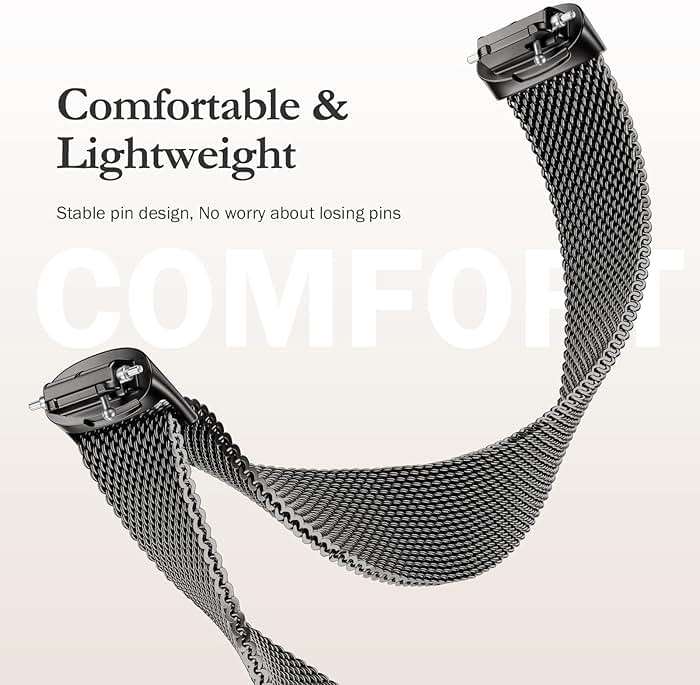 JKD Metal Bands Compatible with Fitbit Inspire 3 Bands for Women Men, Soft Stainless Steel Band Mesh Loop Strap Replacement Magnetic Wristband Accessories for Fitbit Inspire 3 Fitness Tracker - Image 4