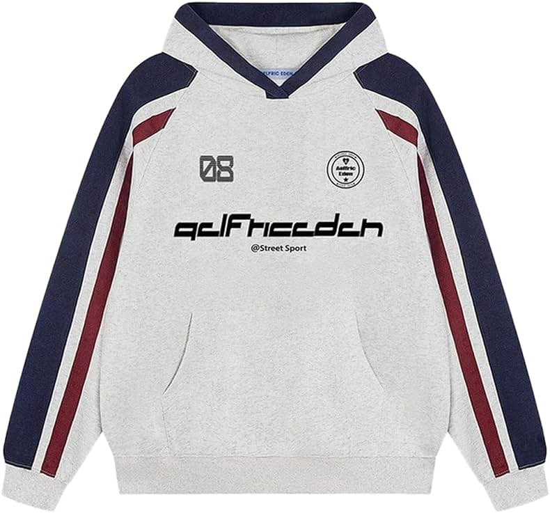 Aelfric Eden Oversized Hoodie for Women Vintage Graphic Hooded Sweatshirts Streetwear Y2K Hoodies Pullover - Product Image