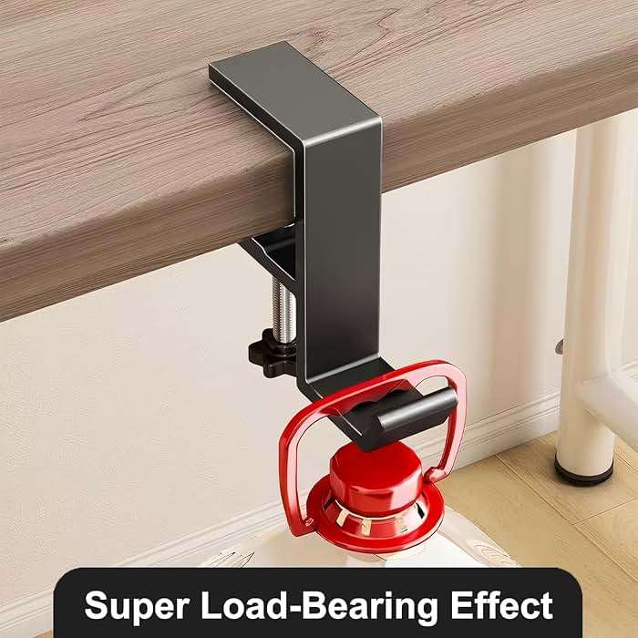 JAKO Headphone Stand - Aluminum Alloy Headphone Holder, Under Headset Stand for Desk Fit for PC Gaming Headset Hanger Hook Suitable for Office, Computer, Student Class Desk, Handmade Creator Table - Image 7