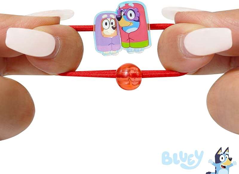 LUV HER Bluey Elastic Hair Ties for Girls - Multicolored, Durable Elastic - Pack of 6 - Ideal Hair Accessories for Ponytails & Buns, Ages 3+ - Image 5
