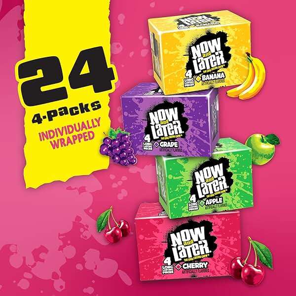 Now and Later Candy, Original Mix, Chewy and Fruity, 24 count - Image 4