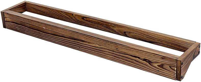 MyGift 30 Inch Rustic Burnt Solid Wood Hanging Shoe Rack, Set of 4 Wall Mounted Storage Organizer Footwear Holder for Closet, Mudroom, Entryway, Holds 12 Pairs - Image 7