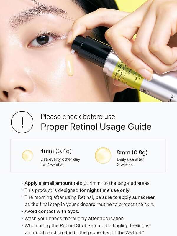 celimax The Vita A Retinol Shot Tightening Serum | with Pure Vitamin A Retinol, Peptide, Pore Minimizer, Wrinkles & Fine Lines, Firmer Skin, Anti-Aging, Skin Smoothing, Korean Skin Care Gift, 30ml - Image 6