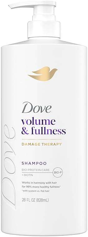 Dove Shampoo Volume & Fullness for Fine, Thin Hair with Bio-Protein Care Technology and Biotin 28 Fl Oz - Image 1