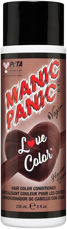 MANIC PANIC Warm Light Brown Color Depositing Conditioner - Love Color Hair Conditioner Keeps Hair Vibrant, Nourished & Refreshed - Formulated with Shea Butter & Quinoa - Havana Brown (8oz) - Product Image