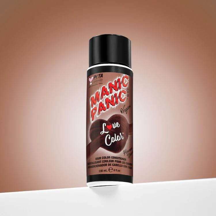 MANIC PANIC Warm Light Brown Color Depositing Conditioner - Love Color Hair Conditioner Keeps Hair Vibrant, Nourished & Refreshed - Formulated with Shea Butter & Quinoa - Havana Brown (8oz) - Image 3