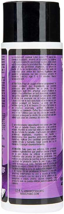 MANIC PANIC Medium Deep Violet Color Depositing Conditioner - Love Color Hair Conditioner Keeps Hair Vibrant, Nourished & Refreshed - Formulated with Shea Butter & Quinoa - Purple Rose (8oz) - Image 3