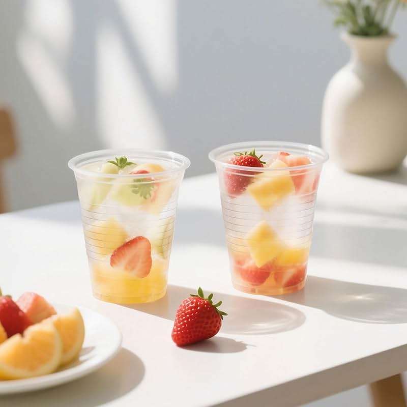 BYSNOW 16 oz Clear Plastic Cups, 200 Count Disposable, Cocktail Party, PP Clear for Party, Hot/Cold Beverages, Soda, and Wedding(16oz 200count) - Image 6