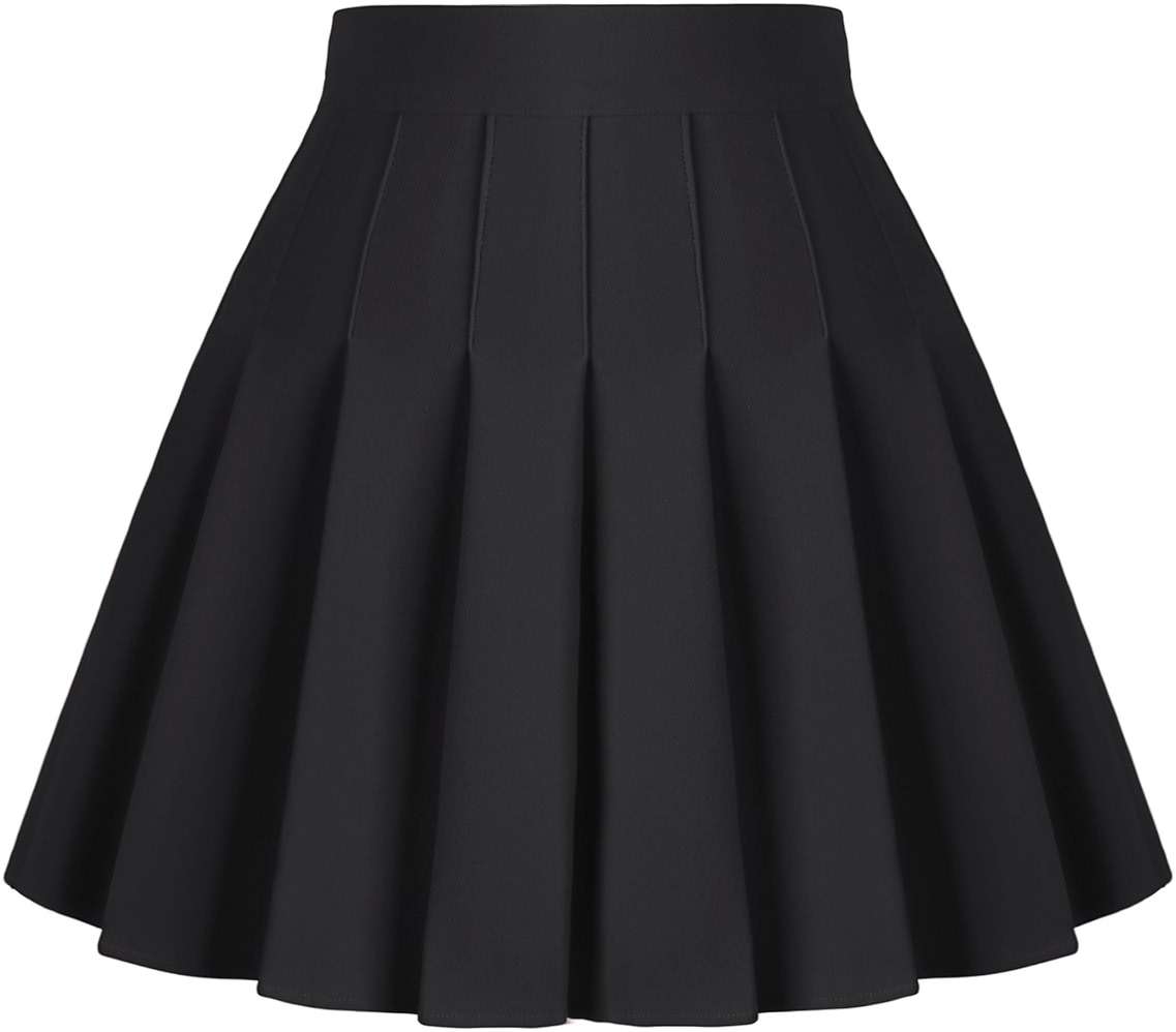 Dressever Women's Pleated Skirts Mini Skater Basic Skirt High Waist Tennis Skirt School Uniform Cheerleader Skirts - Image 1