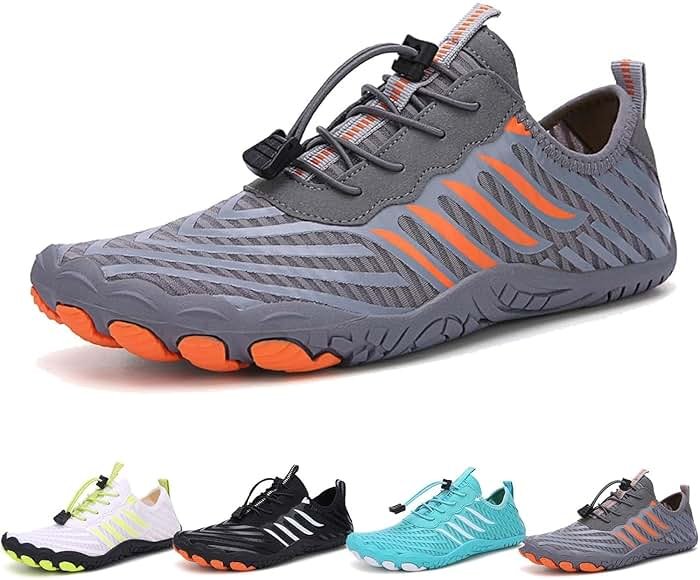 EWUHA Grounded Footwear for Women Barefoot Shoes, Grounded Footwear for Mens Barefoot Shoes, 2025 New Upgrade Comfortable Lightweight Non-Slip Water Shoes Wide Toe Box - Product Image
