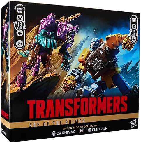 Transformers Age of The Primes Wreck ‘n Doom Collection Fisitron and Carnivac 5.5-inch Converting Action Figure 2-Pack, Robot Toys, Ages 8+ (Amazon Exclusive) - Image 16