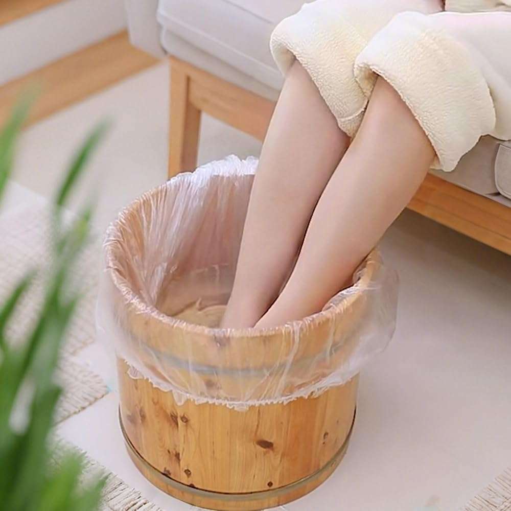 Transparent Pedicure Liners Disposable, Pedicure Bowl Liners with Elastic Band, Unbreakable Foot Bath Pedi Liners Disposable, Fits Most Pedicure Tub, for Pedicure Foot Spa Home Use (25pcs) - Image 5