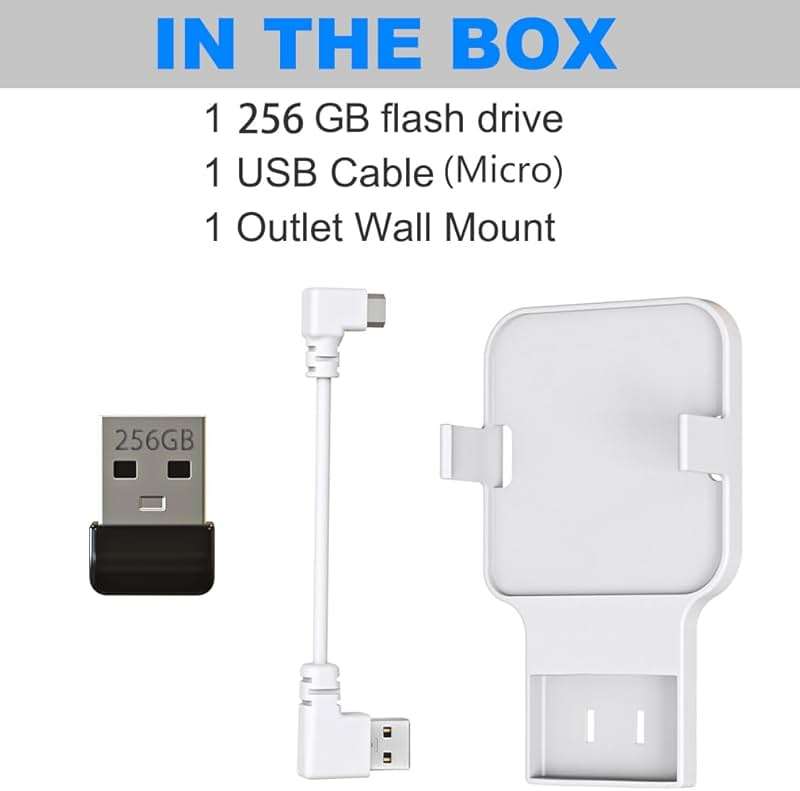256GB USB Flash Drive with Outlet Wall Mount for Blink Sync Module 2, Space-Saving Mount Bracket Holder for Blink Outdoor/Indoor Security System (Sync Module 2 is NOT Included),1Pack - Image 7