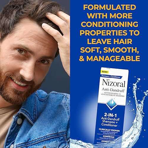 Nizoral 2-in-1 Anti Dandruff Shampoo and Conditioner, 14 Fl Oz, 1% Ketoconazole - Image 5