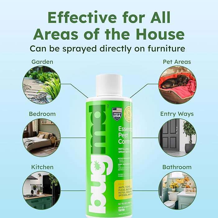 BugMD Ant Killer & Bug Spray Concentrate 3.7 oz and Empty Refillable Spray Bottle 32 oz. - Image 4