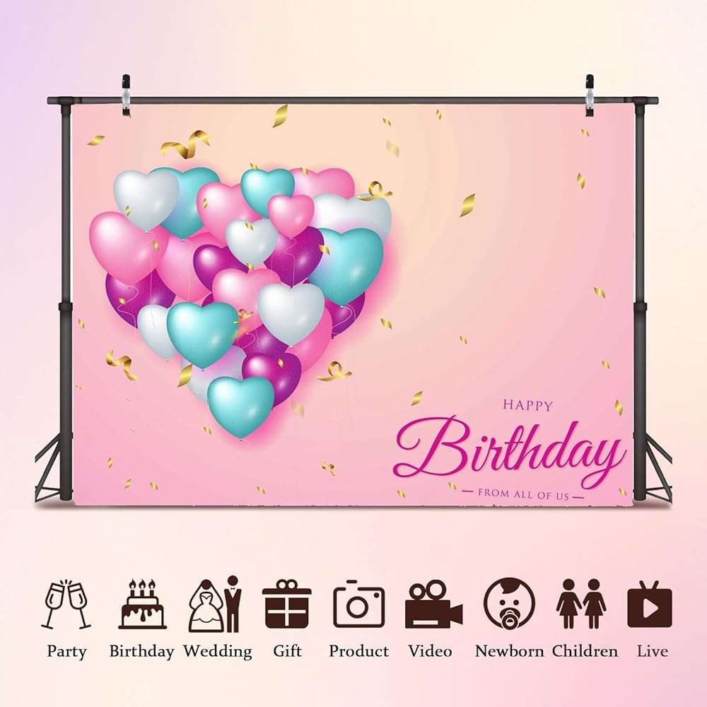 Custom 8x8ft Custom Backdrop Personalized Photo Backdrop with Picture Backdrop for Photography, Gift for Christmas, Birthday, Wedding, Graduation, Valentine's Day (96x96in) - Image 4