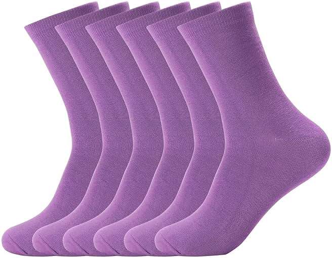 Forony Mens Dress Socks Anti Odor Combed Cotton Quick Dry Moisture Wikcing Size 8-13 Socks - Image 1