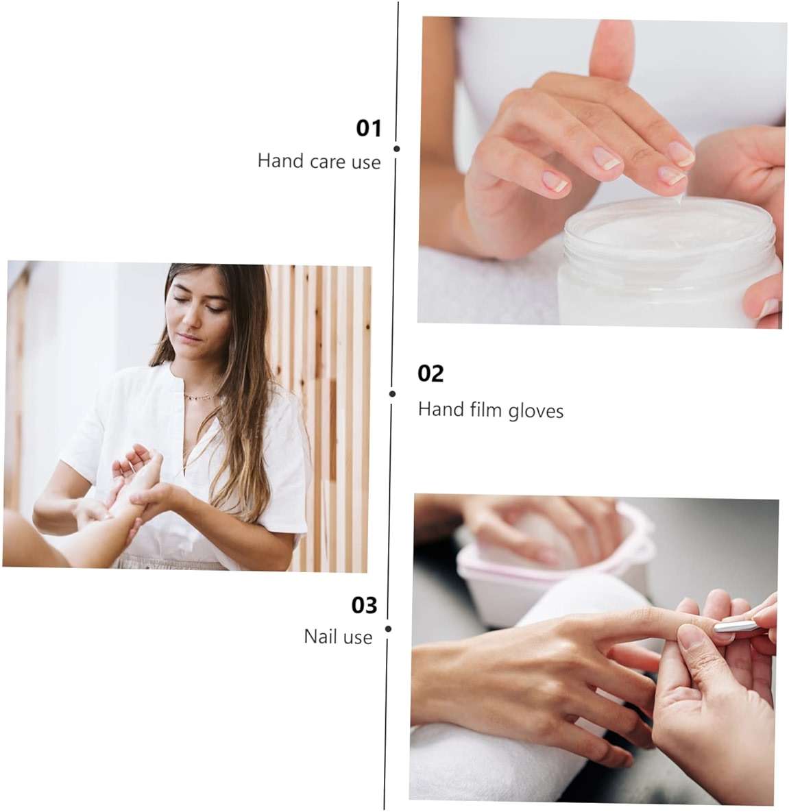 MUSISALY 1pair Exfoliating Moisturizing Gloves for Dacron and Lint Material for Dry Hands for Special Occasions Like Valentine Day and Birthdays - Image 6