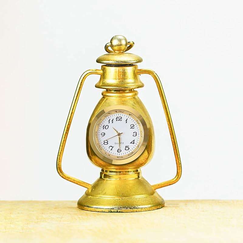 2PCS Mini Clock Face Insert Replacement, Fit 35mm (1.38") Hole Diameter, Round Inner Crystal Clock Roman Numeral Quartz Movement Miniature Metal Gold Tone Bezel Supplies for DIY Repair Craft Easy Read - Image 7