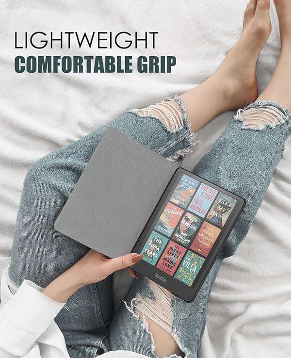 Moko Case for All-new 7" Kindle Paperwhite (12th Generation-2024) and Kindle Colorsoft Signature Edition 2024, Lightweight Shell Cover with Auto Wake/Sleep for Kindle Paperwhite 2024, Denim Black - Image 7