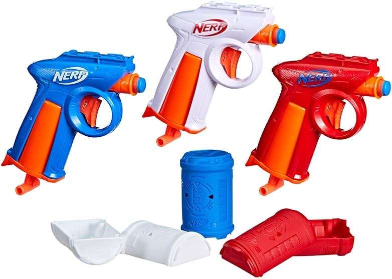 Nerf N Series Backyard Triple Pack, Includes 3 Flex Blasters, 3 Targets, 30 N1 Darts, Ages 8+ (Amazon Exclusive) - Image 2