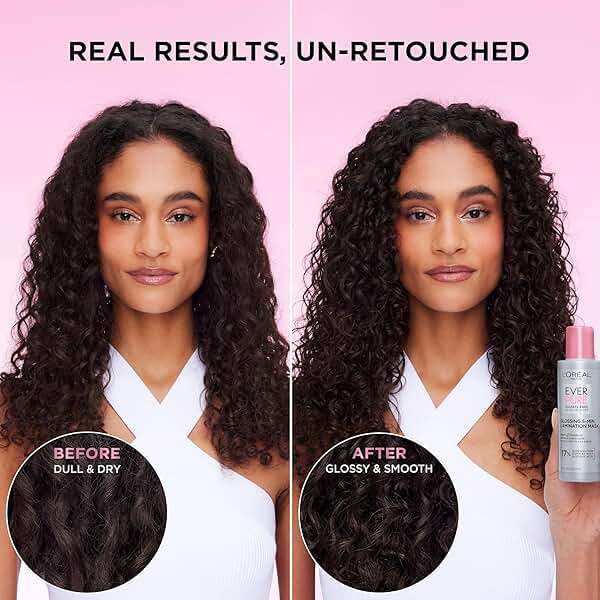 L'Oreal Paris Glossing Lamination Hair Mask with Glycolic Acid, Hair Treatment for Lasting Shine and Smoothness for Dull, Dry Hair, EverPure, 5.1 Fl Oz - Image 7