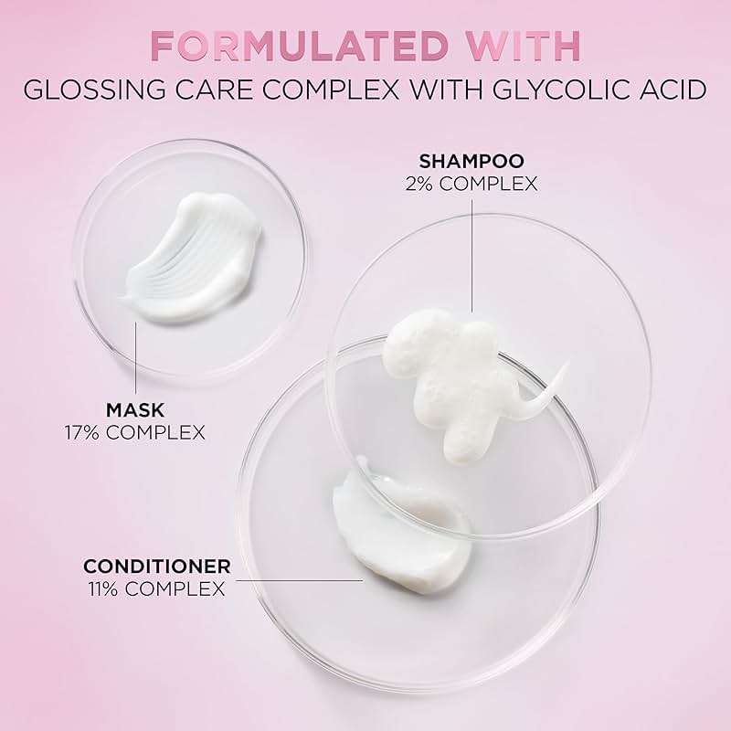L’Oreal Paris Sulfate Free Glossing Conditioner with Glycolic Acid, Provides Intense Glass Hair Shine, Smoothness & Soft Feel, Suitable for Dull, Dry, and Color-Treated Hair, EverPure, 6.8 Fl Oz - Image 9