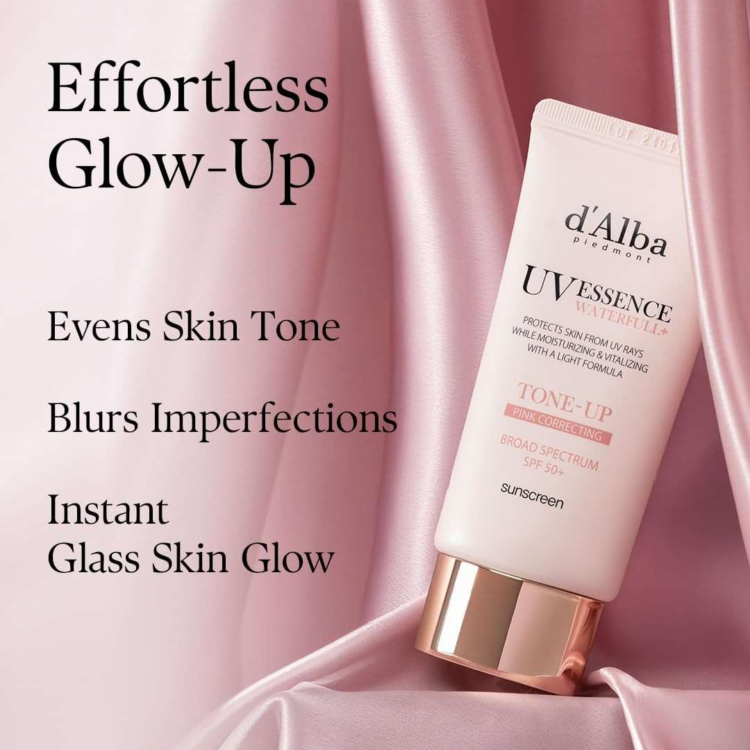 d'alba Piedmont Waterfull Tone-Up Sunscreen Serum BROAD SPECTRUM SPF 50 + Korean Sunscreen for Face, All Skin Tones (1.69 fl.oz.) - Image 5
