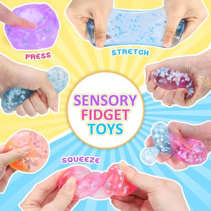 Gretex Ice Cube Fidget Toy for All Ages: 4 Pack Soft Cubes Sensory Fidget Ice Cube Stress Ball Squishy Cube Stress Relief Toys for Kids, Teens and Adults Party Favors, Birthday Gift for Kids Age 3+ - Image 3