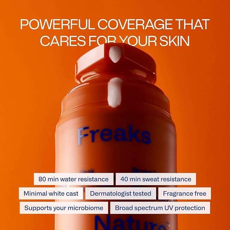 Freaks of Nature Peak Performance SPF 50 | 100% Mineral Sunscreen | Lightweight, Fast-Absorbing, 80-Min Water-Resistant | Plant-Based, Eco-Friendly, Reef-Safe, Cruelty-Free | All Skin Types| 1.7 oz - Image 2