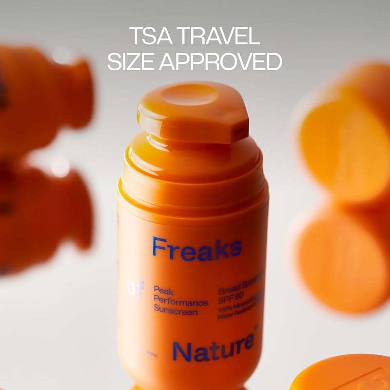 Freaks of Nature Peak Performance SPF 50 | 100% Mineral Sunscreen | Lightweight, Fast-Absorbing, 80-Min Water-Resistant | Plant-Based, Eco-Friendly, Reef-Safe, Cruelty-Free | All Skin Types| 1.7 oz - Image 4