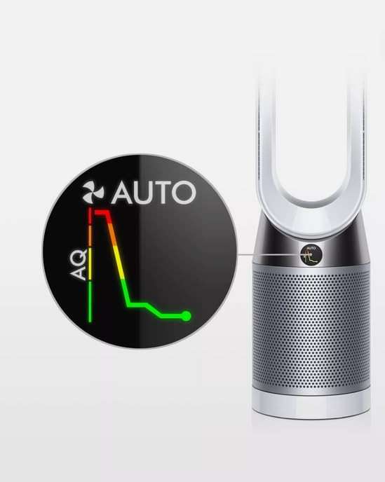 Dyson Pure Cool Purifier Fan TP4A remote controlled purifying fan with HEPA filtration (White and Silver), Standard (Renewed) - Image 5