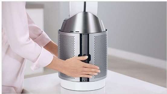 Dyson Pure Cool Purifier Fan TP4A remote controlled purifying fan with HEPA filtration (White and Silver), Standard (Renewed) - Image 8