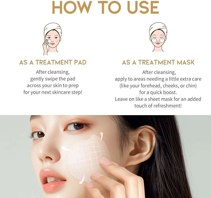 Toner Pads for Dry Dull Sensitive Skin Korean, #OOTD Retinol Ceramides Strengthen Skin Barrier Smoothing Hydrating, Toner Pad 70Pads 4.05oz 120ml - Image 6