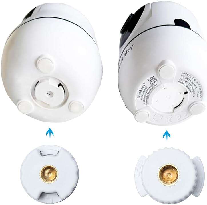 FFSTARYM HelloBaby Monitor Connector for HelloBaby HB40/HB65/HB65TX/HB6550/HB6550 Pro/HB66/HB66 Pro/HB6339/HB6081/ANMEATE SM935E, for 1/4 Threaded Rods - Image 3