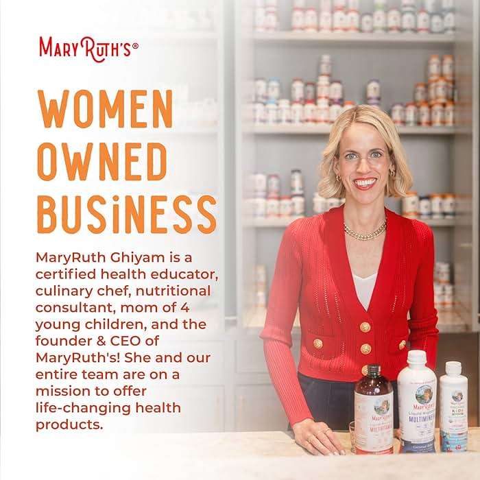 MaryRuth's Multivitamin + Hair Growth Gummies | with Lustriva® | Biotin 10000mcg | B Vitamins | Formulated for Thicker Hair, Wrinkles, Fine Lines, Skin Care | Ages 18+ | 30 Servings - Image 9