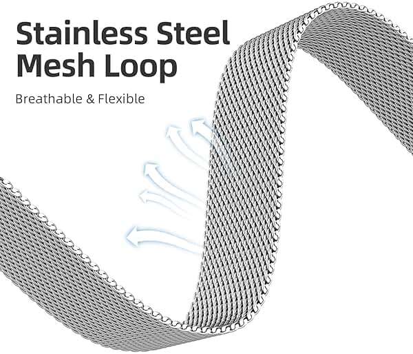 Adorve Slim Milanese loop Compatible with Apple Watch Bands 40mm 41mm 38mm 42mm 44mm 45mm 46mm 49mm Women, Thin Stainless Steel Mesh Loop Magnetic Wristbands for iWatch SE3 Series 11 10 9 8 7 6 5 4 3 - Image 5