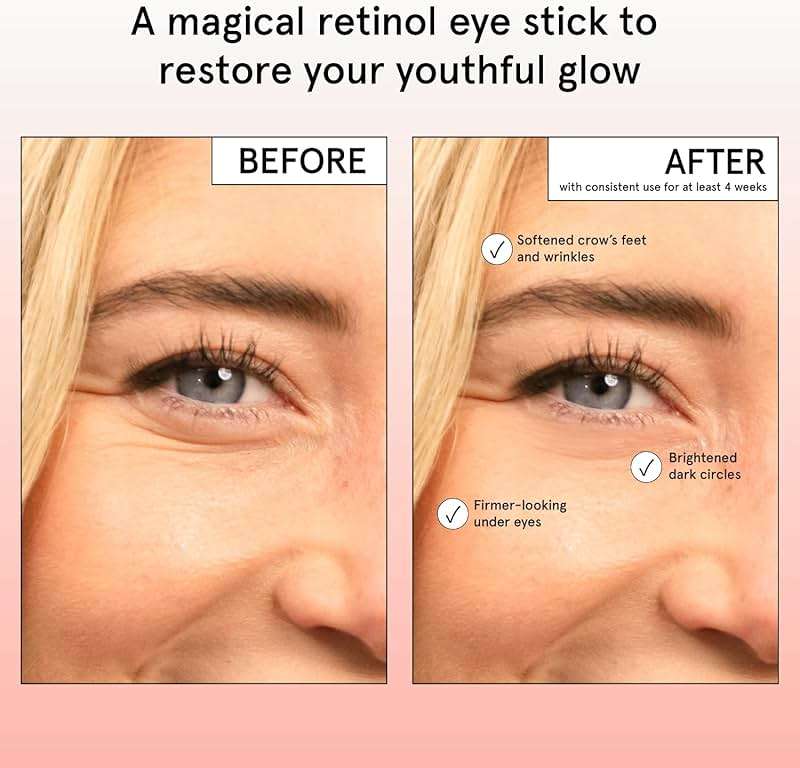 grace & stella Under Eye Brightener Balm Stick - Travel Size Toiletries - Retinol & Caffeine Eye Cream for Dark Circles, Puffiness, Wrinkles - Restore and Hydrate - Vegan Skincare (0.13oz / 3.5g) - Image 3