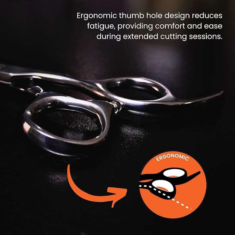 Hair Cutting Scissors 6.25" Barber Scissor, Ideal for Professional Barber, Men, Women, and Hair Stylist Trimming Kit for Haircutting Best Shears for Hair Cut by SIZZO - Image 5