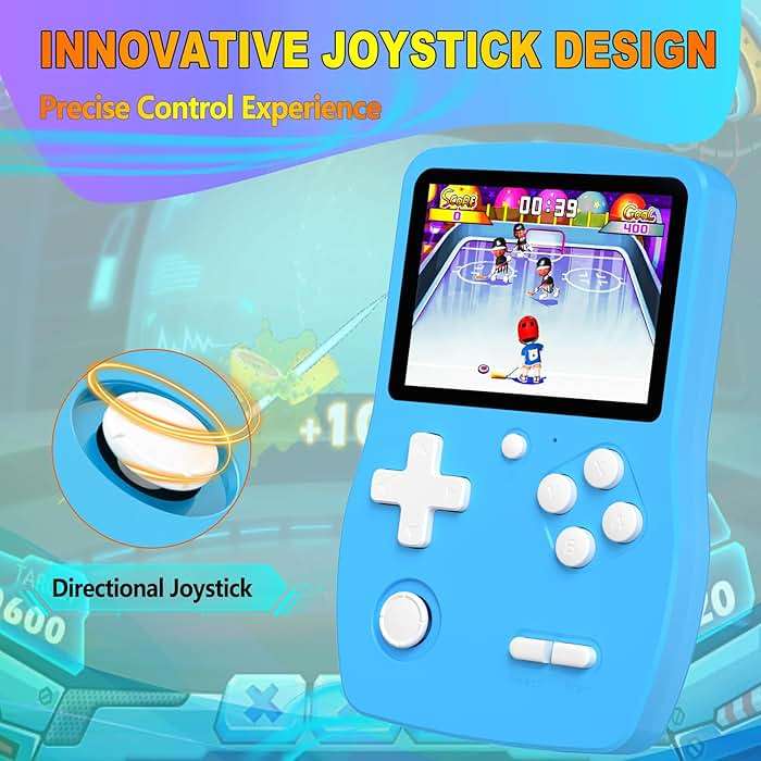 32 Bit Handheld Games for Kids Preloaded 139 Video Games, Portable Video Gaming Player with 3.0" IPS Screen and Rechargeable Battery, Mini Travel Games Electronic Gifts Toys for Boys Girls, Blue - Image 6