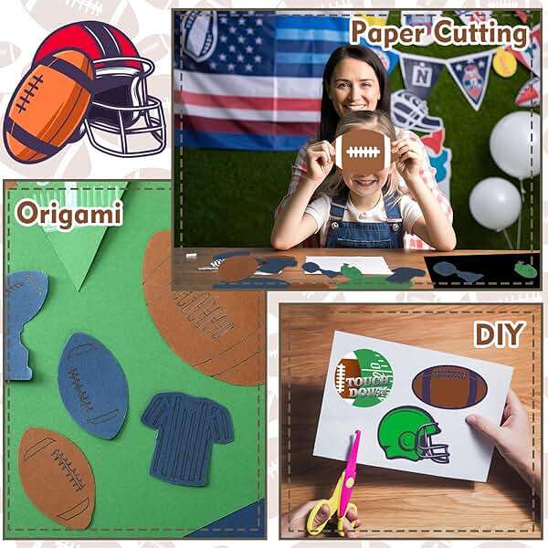 JULBEAR 30 Sheets Colored Cardstock, 5 Football Colors 180gsm 8.5 x 11 Inches Colorful Pastel Printer Construction Paper for Kids Scrapbook School Office Printing DIY Craft, Card Making - Image 5