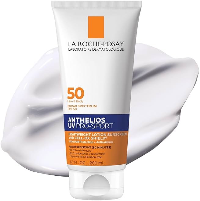 La Roche-Posay Anthelios UV Pro-Sport Sunscreen for Face & Body, Water & Sweat Resistant, Invisible Broad Spectrum Sunscreen, Lightweight & Breathable Skin Sun Protection - Product Image